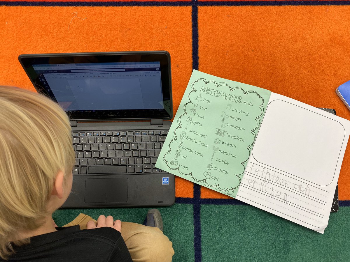 KFelixKinder's tweet image. Today was our first experience using a #MicosoftWord assignment in @MicrosoftTeams.  Students were working on typing a sentence about reindeers.  They then used #immersivereader for feedback.  #MIEExpert #PtDefianceTPS #Kindergarten #MicrosoftEDU