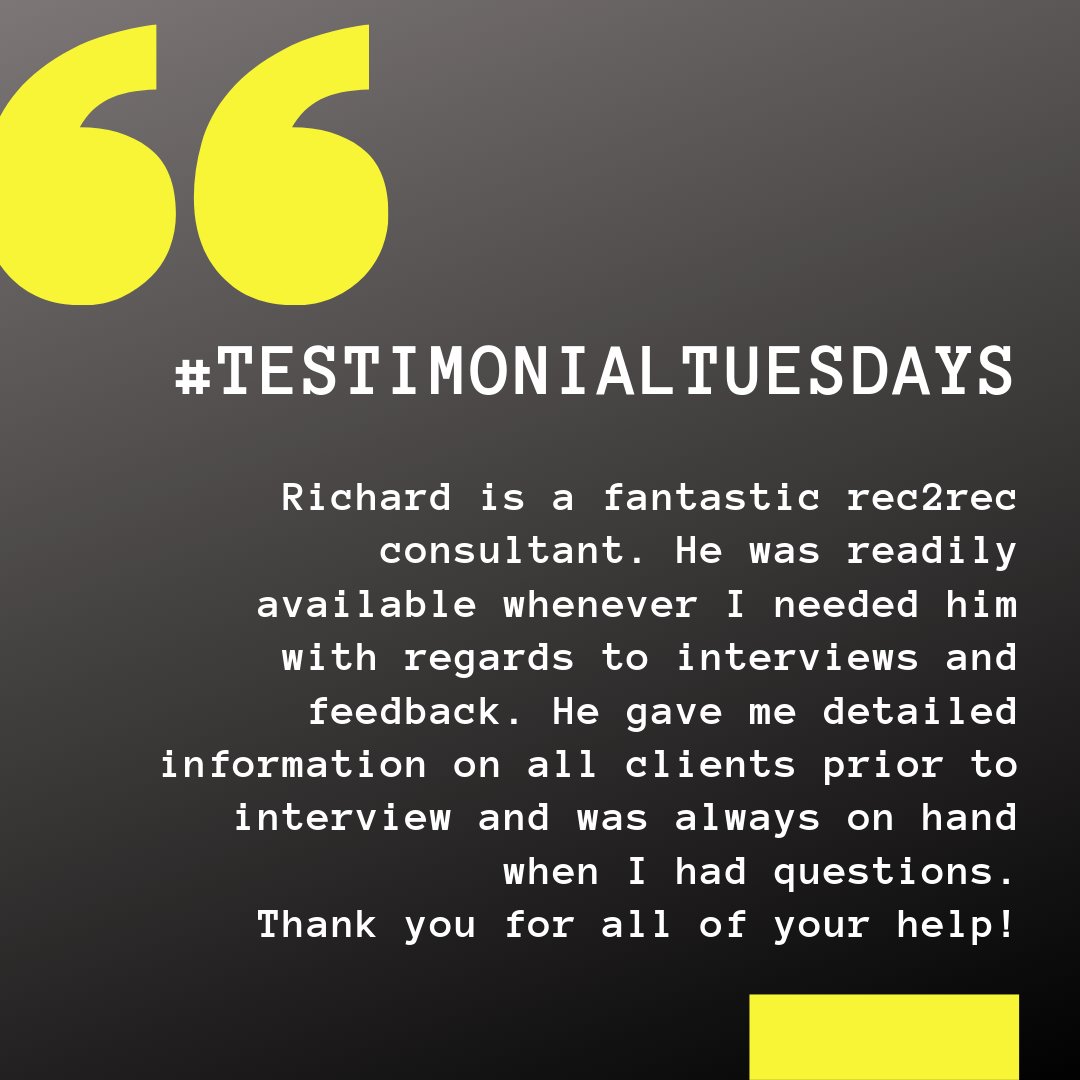 ESGRecruitment's tweet photo. #TestimonialTuesday https://t.co/LuKts0PTxH