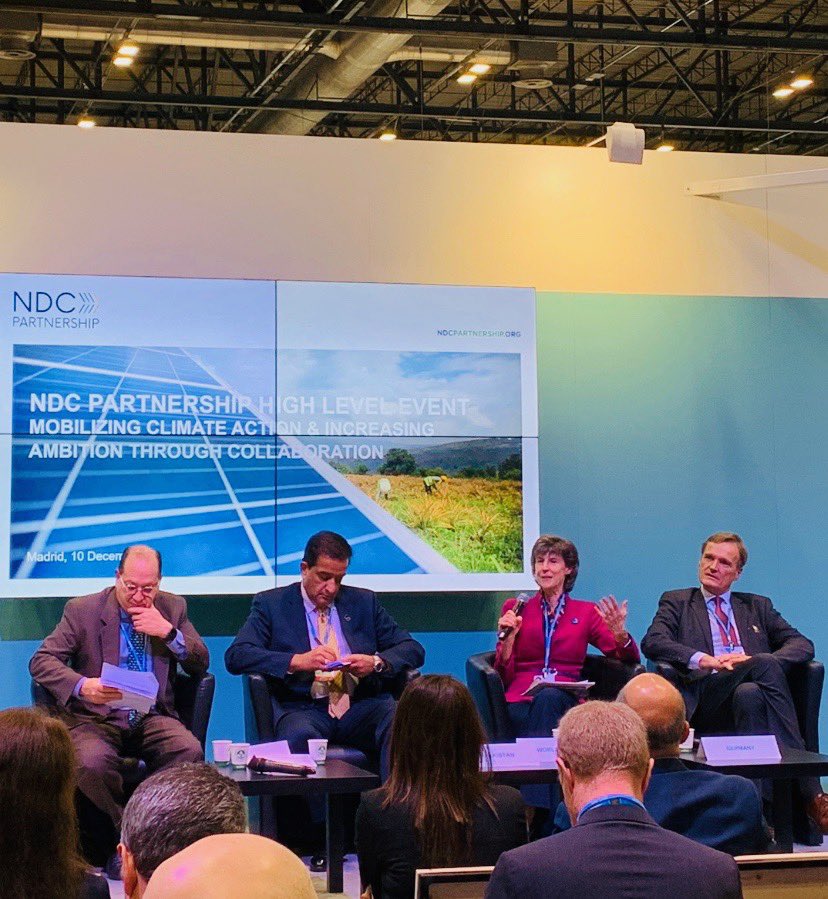 Happy 3rd Birthday to the #NDC Partnership! 🎂 Through this platform <a href="/WorldBank/">WorldBank</a> is helping countries ramp up their NDC ambition and build economy-wide systems to implement them.  NDCP is critical to bringing everyone together to drive for more country-level action.  #COP25
