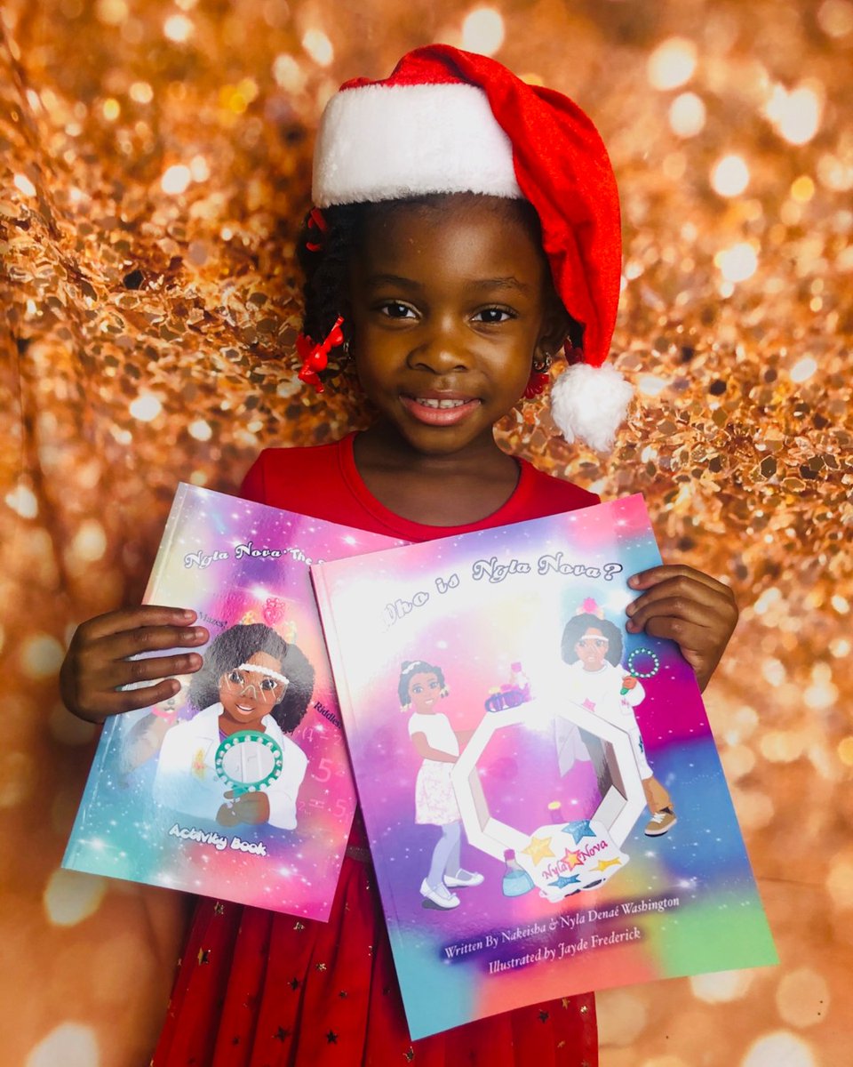 nyla_denae's tweet photo. The Holiday Season is upon us! Give the gift of learning to a little #STEMsation in your life. Order your copy of "Nyla Nova 'The STEMsation' and her STEMventures", "Who is Nyla Nova?", and/or "Nyla Nova 'The STEMsation'" today at https://t.co/SqW8RDewB0! https://t.co/rh2YB3dAMq