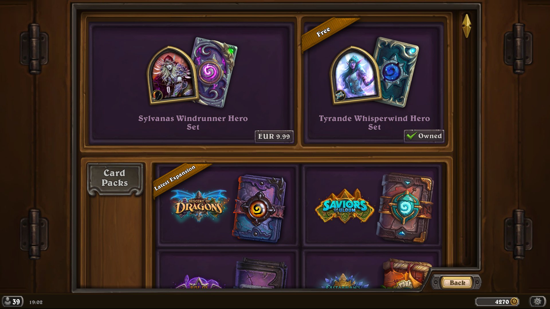 Hearthstone Decks Net On Twitter In The New Shop You Are Now Able To Get Tyrande Whisperwind For Free And Can Buy The New Skin Sylvanas Windrunner For 9 99 Https T Co Rqoibbbqad Twitter