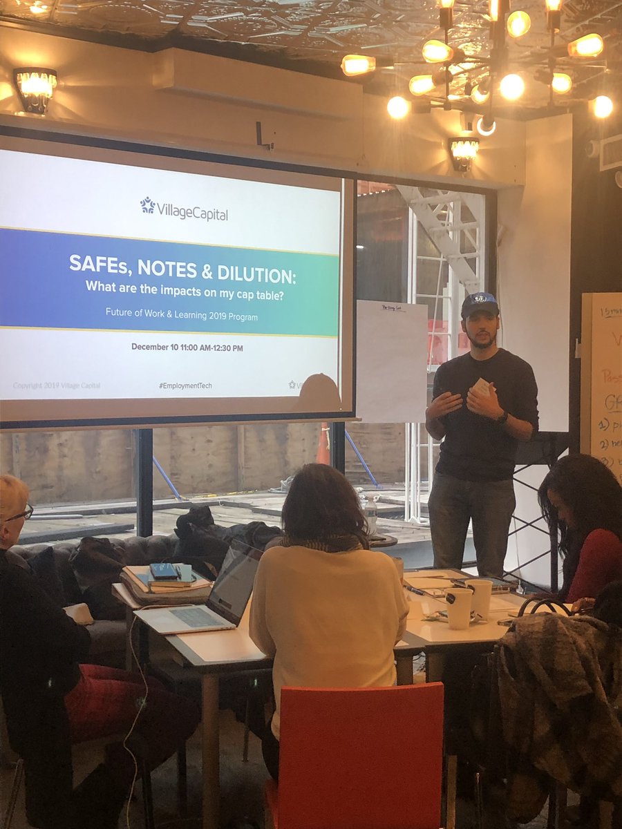marissalowman's tweet photo. .@FanaHova from @645ventures sharing his cap table wisdom with the @villagecapital Future of Work & Learning cohort today at @nomadworksnyc. Founders: check out their new cap table tool here: https://t.co/TqIfcRf7Wm #workforce19 #EmploymentTech https://t.co/x0IaUbUPmW