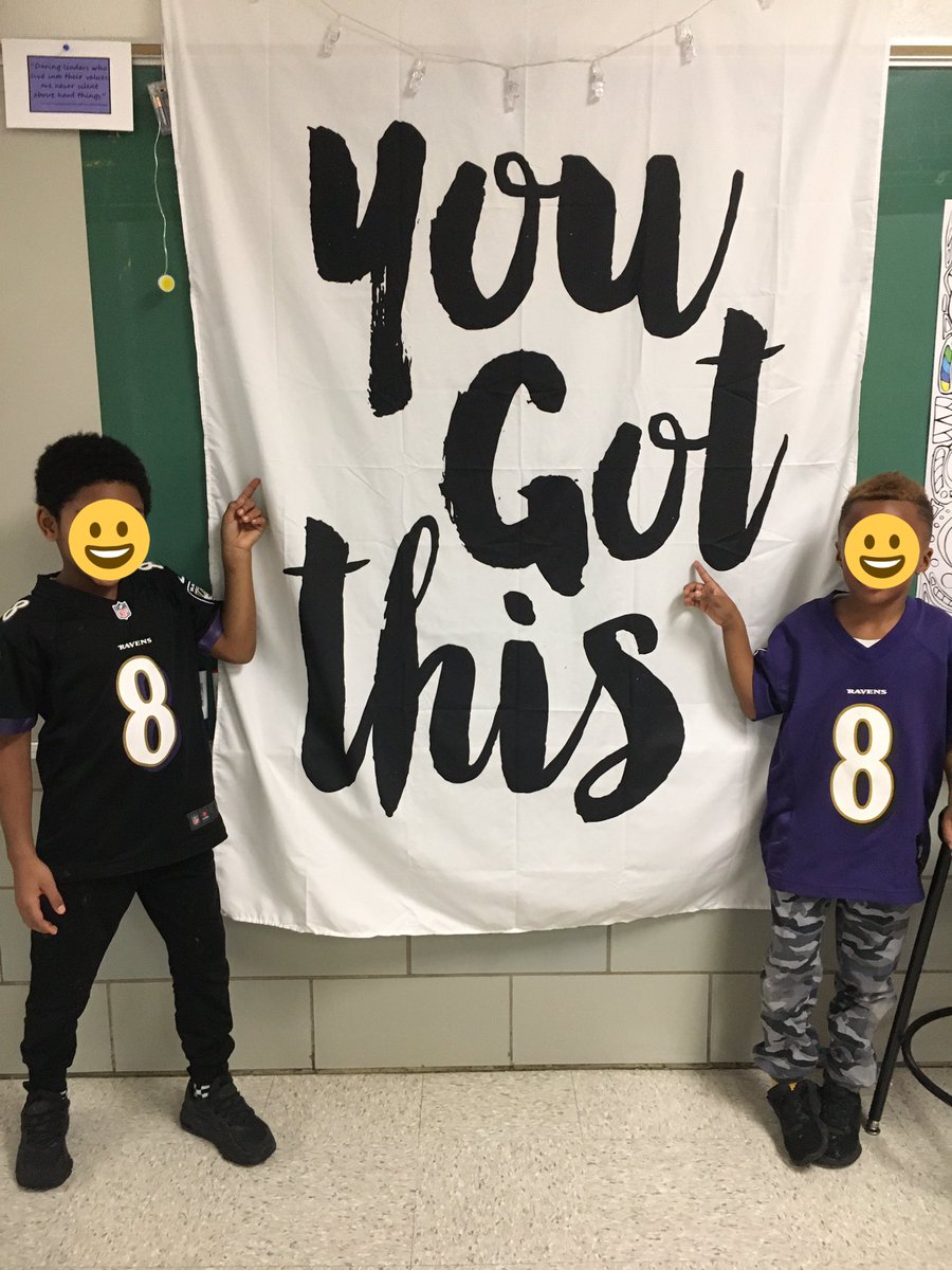 CLETS_SDT's tweet photo. These two students are ready for Thursday’s @Ravens game! You got this boys! @Lj_era8 😃 @BaltCoPS https://t.co/4PpWJpgclc