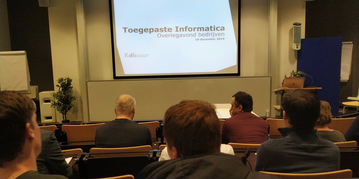 Terug op de schoolbanken 😀 overleggen met #kdg hogeschool over de toekomst