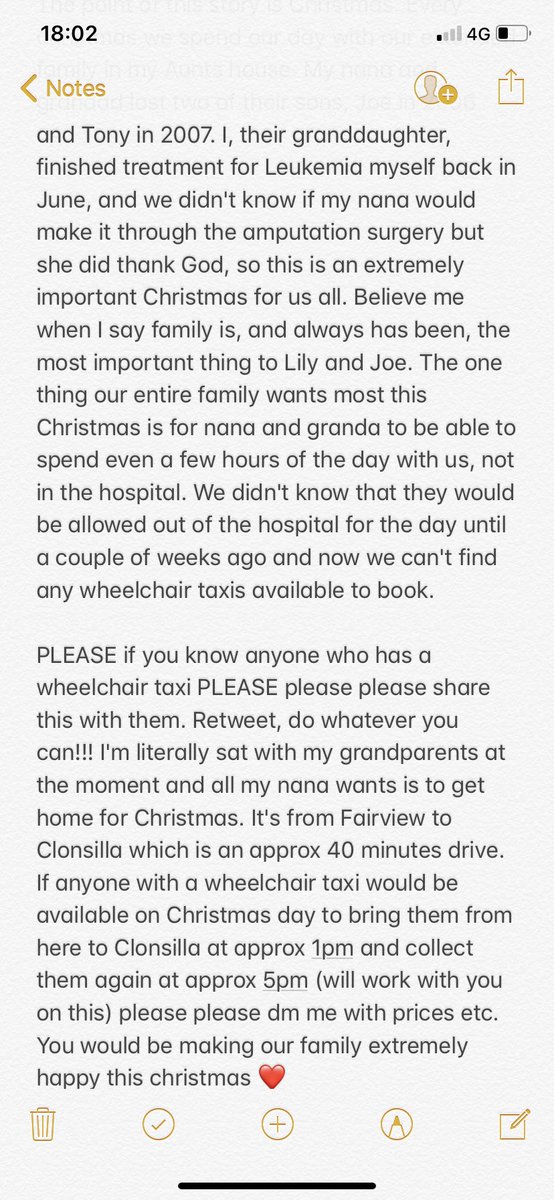 orlalarafarrell's tweet photo. Twitter PLEASE do your thing and help us get my nana and granda home for a few hours on christmas day to see their family ❤️❤️ retweet as much as possible and share with anyone who may be able to help!!! https://t.co/UMlD8UM6U5