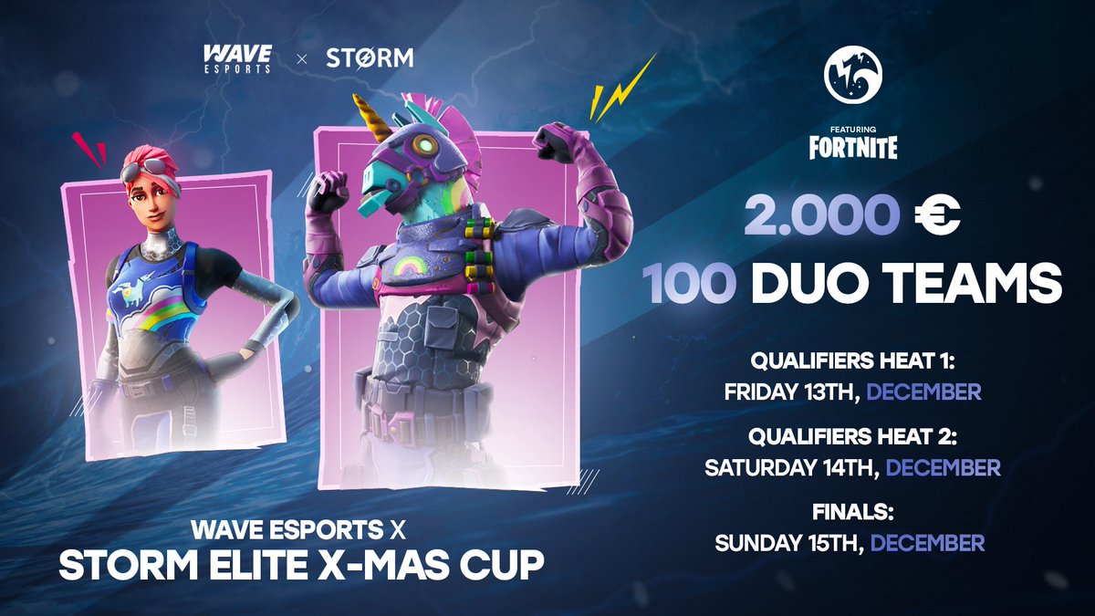 @DiscordStorm X <a href="/WaveAUT/">WAVE</a> 2000€ Invitational Xmas Cup

200 of the best professional players will battle to secure their spot in the 2000€ Finals. 

Who should we invite? 👀

• Retweet
• Tag your duo