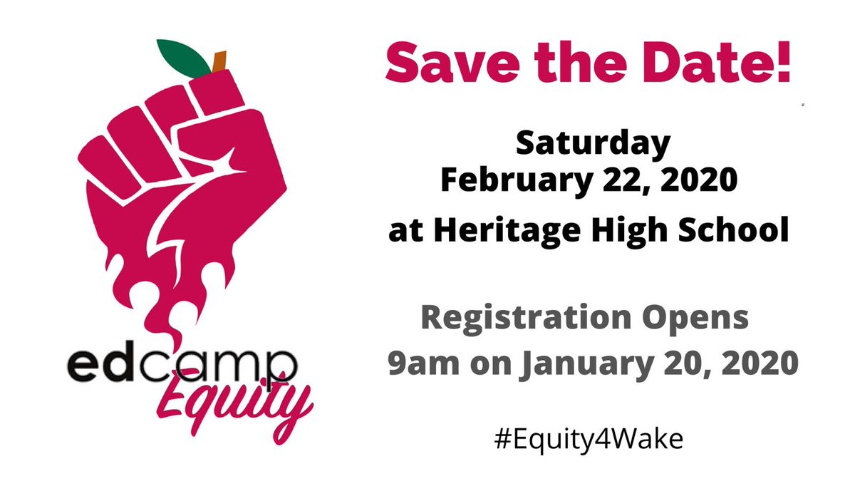 In case you missed the initial tweet. Come join us. #Equity4Wake