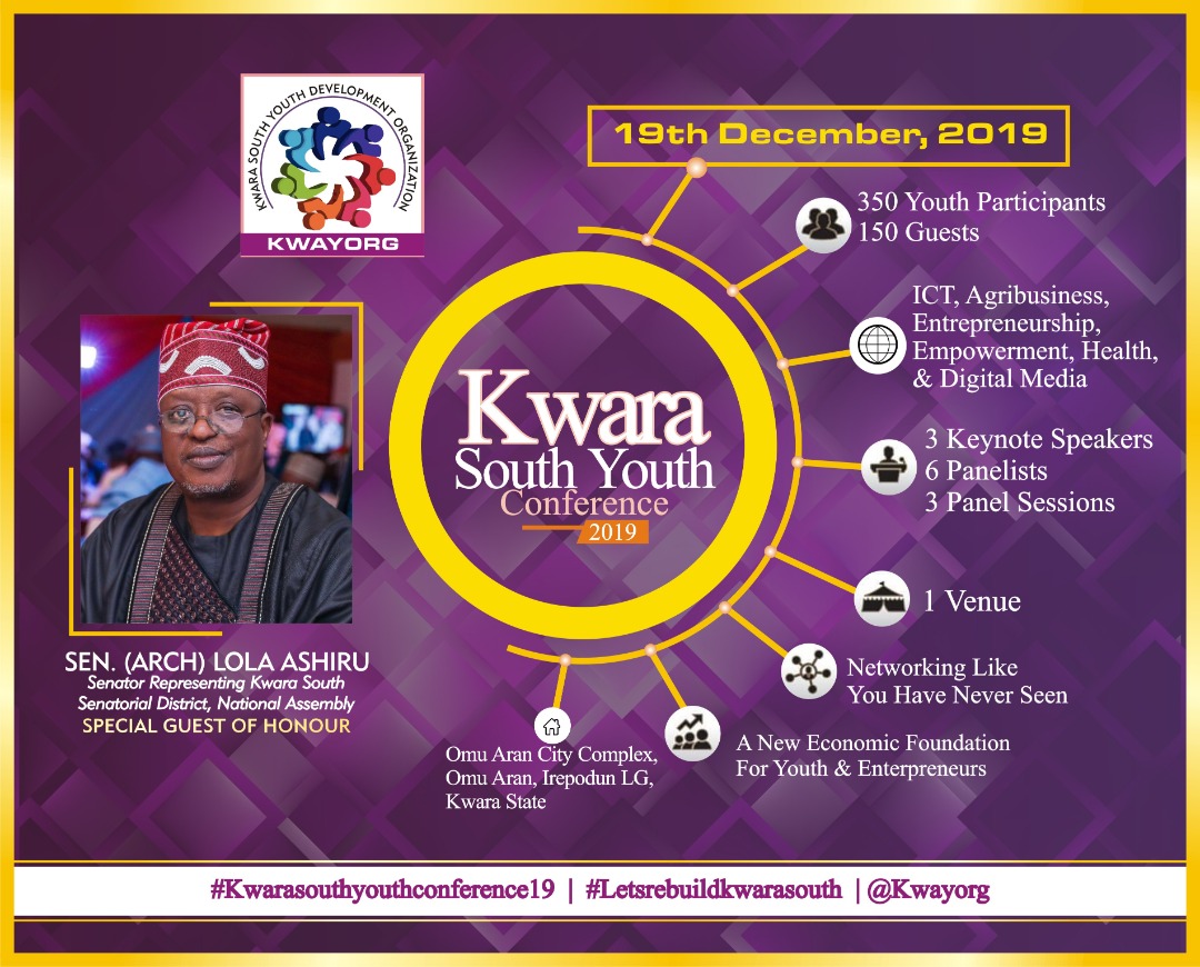 kwayorg's tweet photo. Your guess is as good as mine.

@ArcLolaAshiru himself will be present at the #KwaraSouthYouthConference19 as the Special Guest of Honour.

With @Ajuloopin1 &amp; @ArcLolaAshiru om board, it is safe to say @nassnigeria is ably represented. https://t.co/vRIJhYNNcA