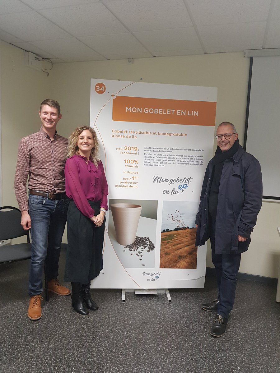 Inauguration d'un beau projet de <a href="/SASDinnov/">D'innov</a> une des #FemmesEntrepreneuses d'<a href="/OrangeHDF/">Orange Hauts-de-France</a>
#DeveloppementDurable
#MonGobeletEnLin