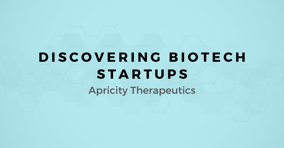 The latest edition of our Sponsor Atlas: Discovering Biotech Startups series is live on the Zymewire blog! In this instalment, we're looking at California's Apricity Therapeutics

buff.ly/2YtYwC7