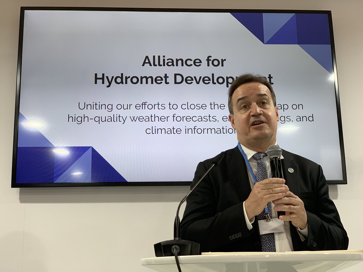 I’m delighted to be a signatory, on behalf of @theGCF, of the Alliance for Hydromet Development. This initiative can save lives and foster climate resilient development. #COP25 #TimeForAction #Partnerships4Planet #cop25gcf