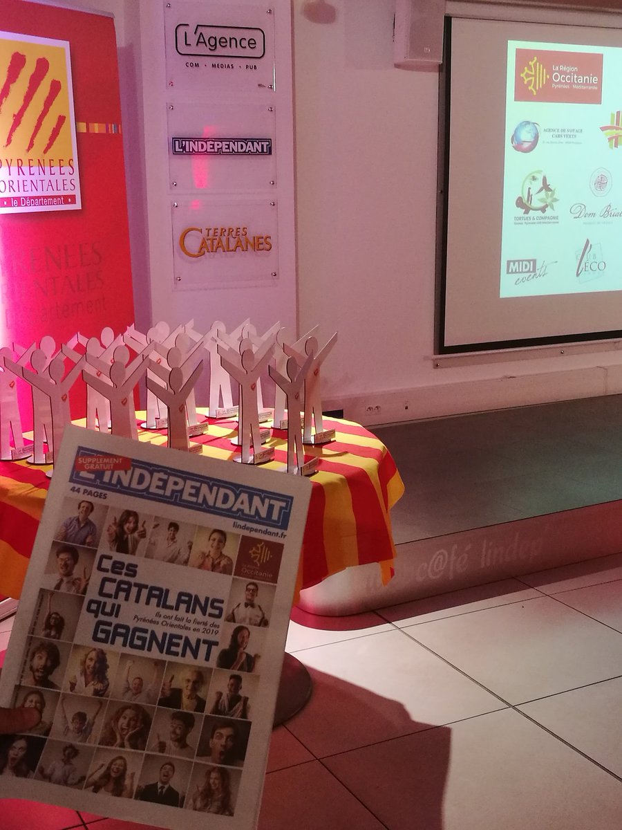 La cérémonie "ces Catalans qui gagnent" organisée par <a href="/lindependant/">L'Indépendant</a> ce soir va bientôt débuter. On attend plus que Cécile Hernandez, la reine du snowboard 🏂...