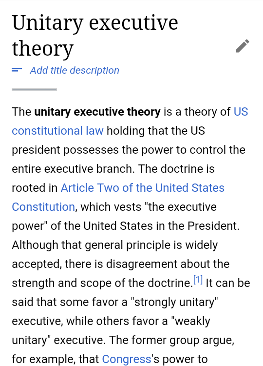 the FBI are the Dpt of Justice’s cops & prosecutors. Bill Barr is their Boss ―and he wants to get rid of them allwhy?because the FBI stands in the way of the GOP’s other piece of Putin’s cartel-like dictatorship puzzle: ‘The Unitary Executive’ https://en.wikipedia.org/wiki/Unitary_executive_theory  https://twitter.com/JohnJHarwood/status/1204453273656340480