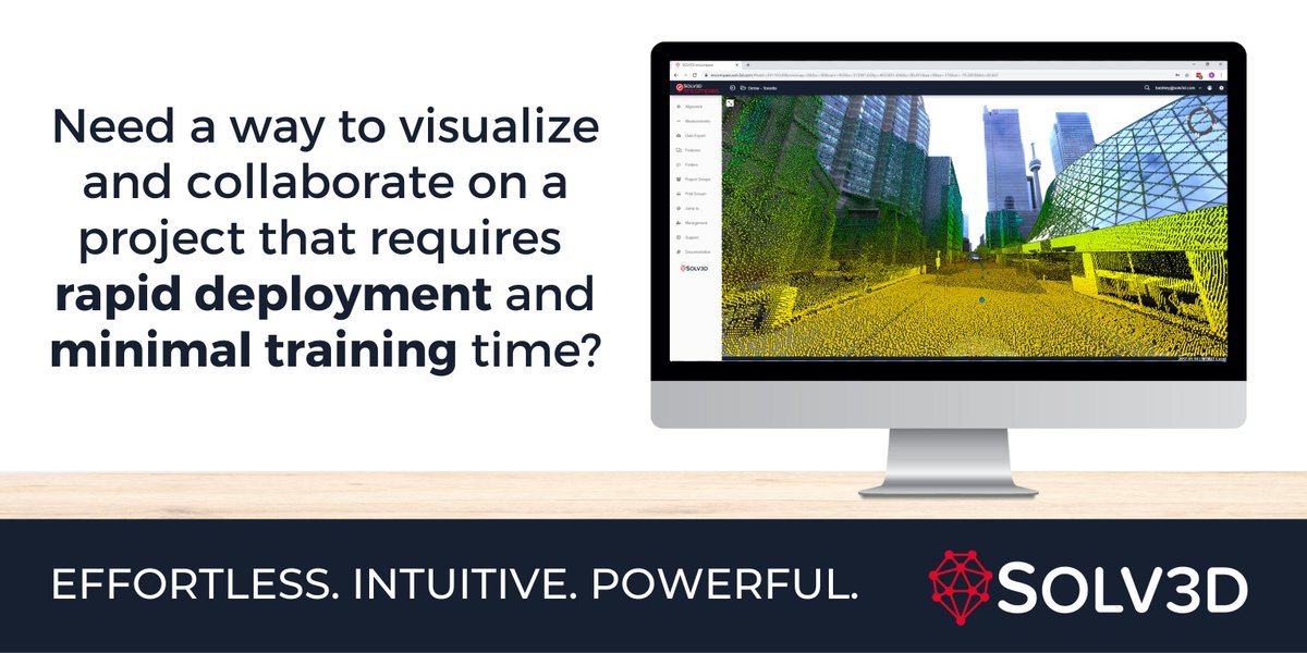 Solv3D_inc's tweet photo. Allow your customers to interact with the data you collected, all from within a web-browser. Quick deployment and minimal training means the project gets completed 
on time and on budget. 

#geospatial #remotesensing #projectsucess https://t.co/WvDHkYAeyY