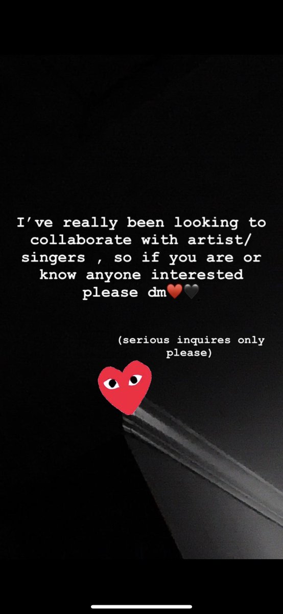 really interested in collaborating with singers. if you are or know anyone interested please dm :)♥️