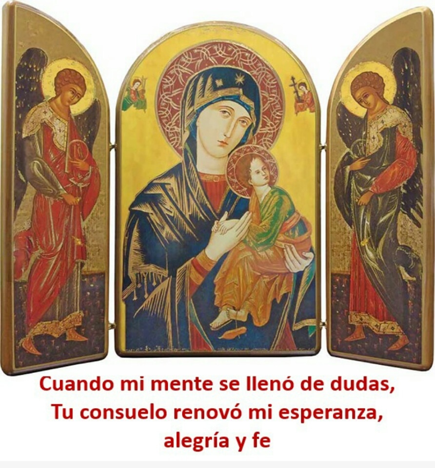 MariaPSocorroVz's tweet photo. Solo el amor es capaz de transformarlo todo. Necesitamos más consuelo y menos condenas.

#NuestraSeñoraDelPerpetuoSocorro
#VirgenDelPerpetuoSocorro
#MilagrosVirgenDelPerpetuoSocorro
#DevociónMariana
#FeCatólica
#SantoRosario
#MasConsueloMenosCondena
#ElAmorTransformaTodo https://t.co/JEOfeMr1mv