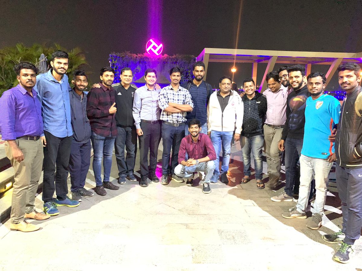 OrangeArmyPune's tweet photo. A sweet reunion with our very own @gauravmodwel, former CEO of @FCPuneCity! #OrangeArmy https://t.co/VVWfa6mAtr