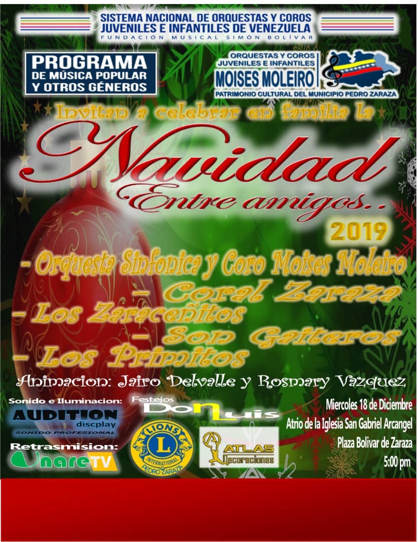 Gran concierto.te esperamos .<a href="/SistemaGuarico/">Sistema Orq. Guárico</a> #tocarcantaryluchar