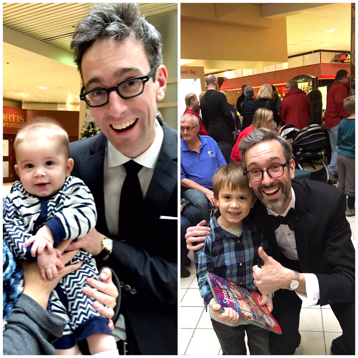 stepheevans's tweet photo. @mylesdavid Then &amp; now...I don’t know who was more excited :) Thank you so much! Go Saint John Go $$
#singingforsupper #harbourlights @CBCNB https://t.co/83G0z3q9TQ