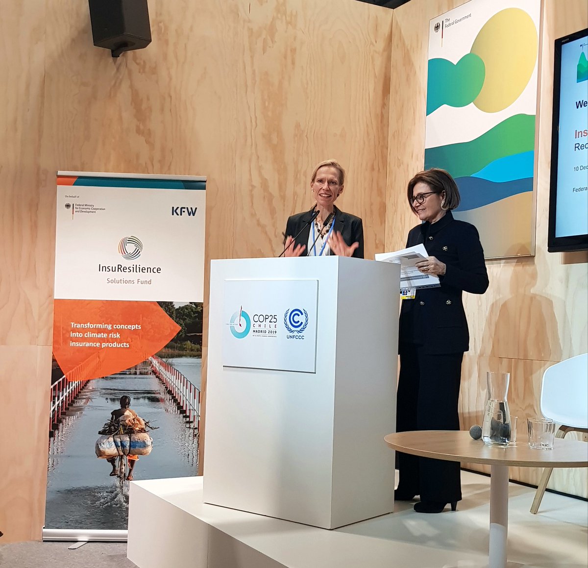 Fatma_Dirkes_FS's tweet photo. We are pleased to announce signing of grant agreement with EuropaRe to enhance #climaterisk #insurance for farmers in #Serbia &amp; #NorthMacedonia. #InsuResilienceSolutionsFund #COP25 #GermanPavilion @FrankfurtSchool https://t.co/Don9bBU3P0
