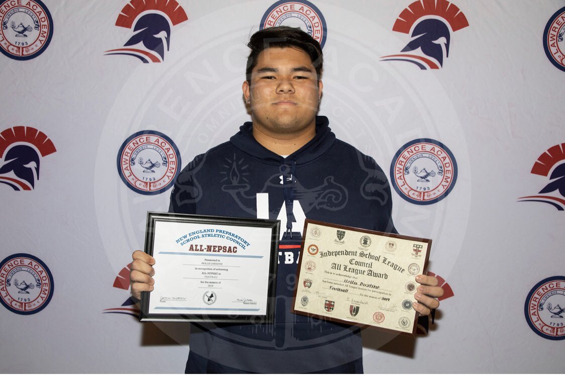 Honored to have received
 All-NEPSAC and All-ISL.