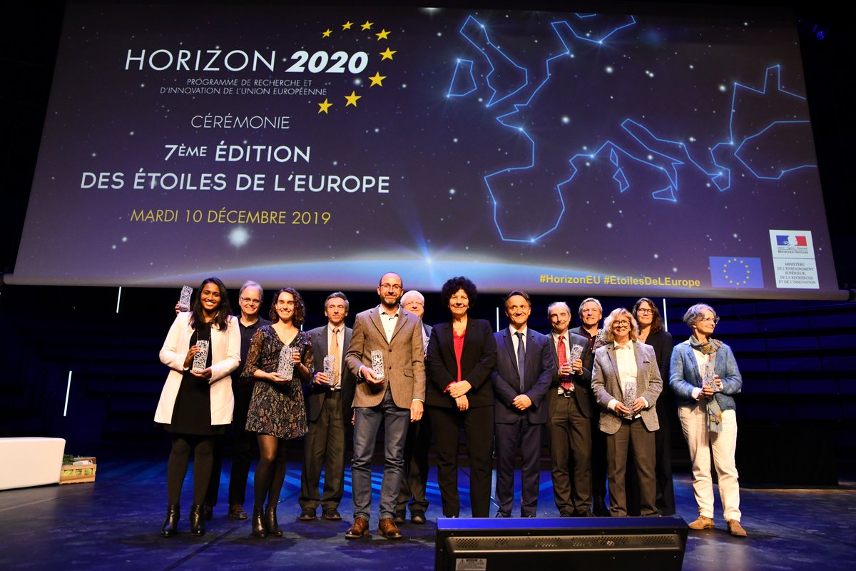 VidalFrederique's tweet image. Félicitations aux lauréats #EtoilesDeLEurope récompensés ce soir ! Ils portent haut les couleurs de l&apos;excellence scientifique française sur la scène internationale et contribuent activement au progrès des connaissances et à l’innovation européenne. @EU_H2020 🇪🇺