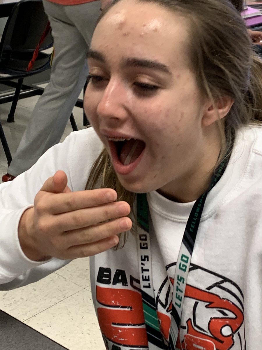 MSchepmann's tweet photo. Science students testing if their taste buds are correlated to genetics #science #428gbms #handsonlearning https://t.co/zfDhZgvyOq