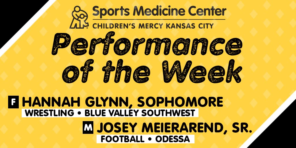 CMsportsmed's tweet photo. Congratulations to our #KCPrep Performance of the Week winners - @bvswwrestling's Hannah Glynn and @OHS_Activities' Josey Meierarend! @MeierarendJosey @coachtOHS @bvswnews

Submit nominees here: https://t.co/T8wkF66sEW #PlayHealthyKC https://t.co/WHshecl4Bf