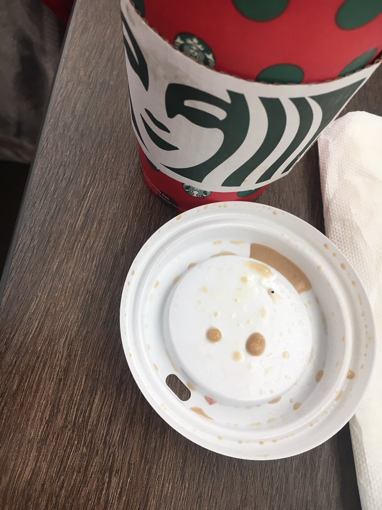 Strayej's tweet photo. Thank you but no thanks @Starbucks for the soft chunks in my mocha 🤢 https://t.co/Pw6Ol9hLbg
