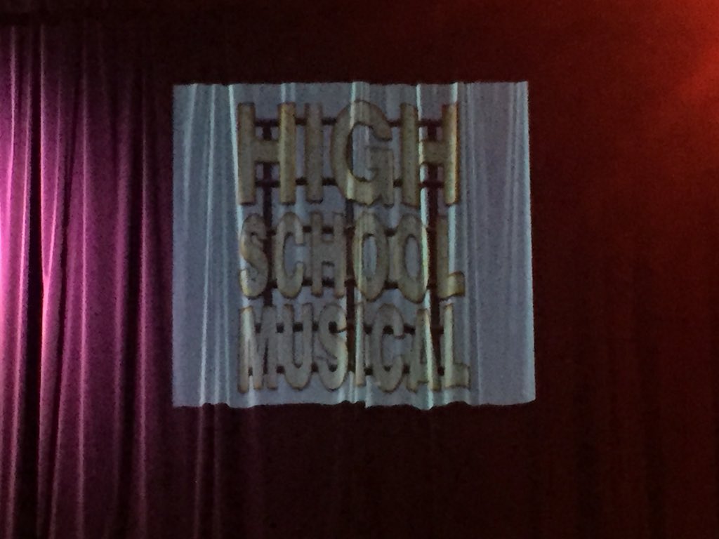 All set for our school production of High School Musical this evening. Don’t forget to buy your tickets for Wednesday and Thursdays show!