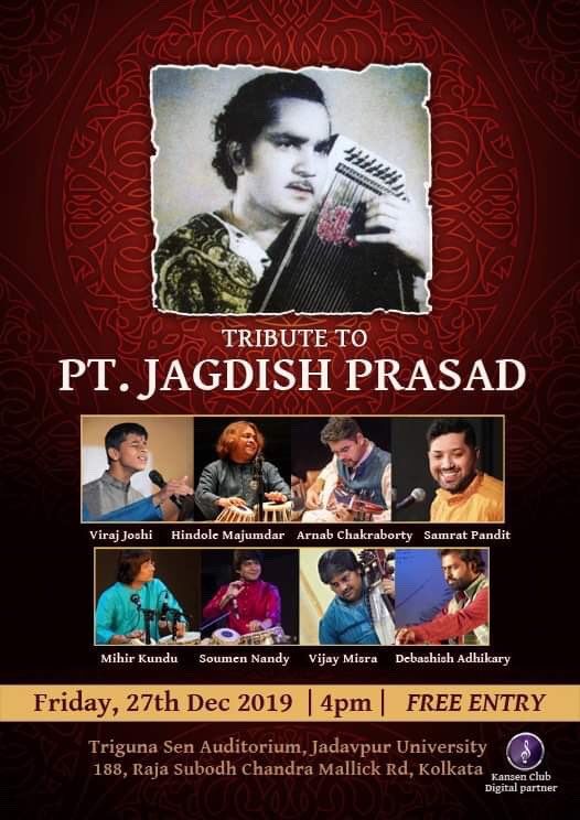 Samrat_music's tweet photo. Coming soon in #Kolkata 🇮🇳🎶 @kansenclub #indianclassicalmusic #tribute  #ptJagdishPrasad #khayalsinging #thumri #sarod #tabla @bhimsenmusic @sarodmusic @MusicMajumdar @the_hindu  @DDNewsLive @TOIKolkata @TOICitiesNews @ShailajaKhanna @Nik_Inamdar  @debolina_sen https://t.co/kJ1alNbus4