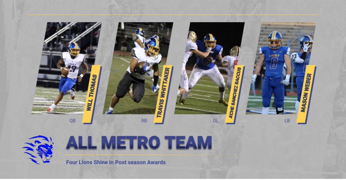 Congratulations to our guys that continue to rack up honors! <a href="/TravisWhitt23/">Travis Whittaker</a> <a href="/WillThomasIV1/">Will Thomas IV</a> <a href="/3223mason/">Mason weber</a> @shay_baccus  #WeAreLions