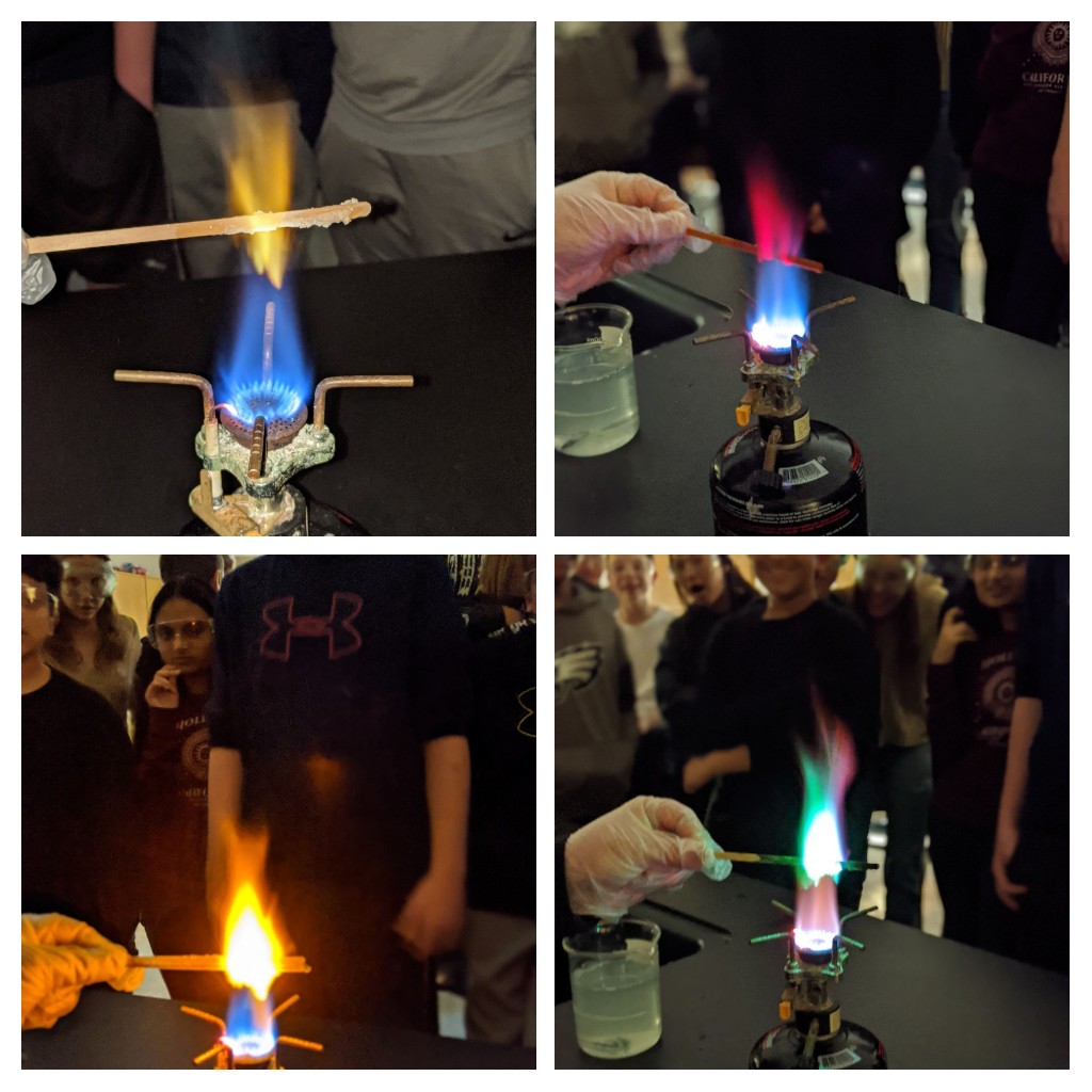 SperaUMSSciecne's tweet image. Ionic bond flame test demo. Testing different compounds and proving how the different cations are the cause of the colors #chemistry #Science #CBSDScience @chaag_cbsd @CBUnamiMS