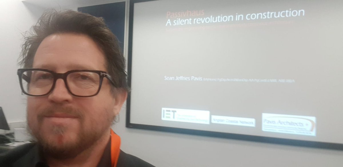 PavisSean's tweet photo. Thanks to the Institite of Engineering and Technology for hosting tonight. Passivhaus, A silent revolution in construction. https://t.co/MapkRWBIw8
