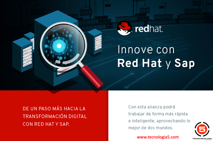 Tecnologia5it's tweet photo. ¡Anímese a dar un paso más hacia la transformación digital modernizando su #TI! 🔝. Descubra los beneficios de Red Hat Enterprise Linux para SAP con nuestro #TechnologyOverview 

https://t.co/mKQFHAMLaI 
# #tecnology #tecnologia5 #post #innovation #Linux  #TransformacionDigital https://t.co/7cnX09NPKj