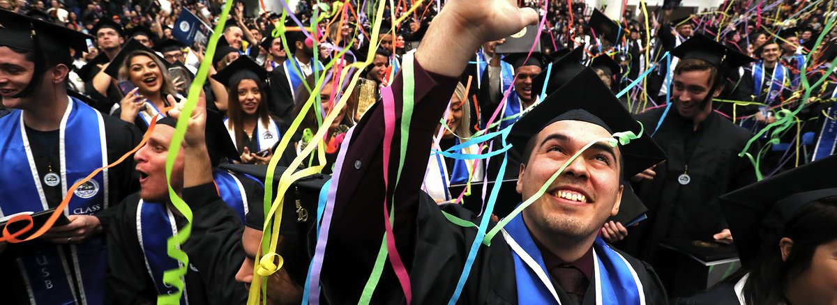 CSUSBNews's tweet photo. High Desert Daily: #CSUSB celebrated its 19th December commencement with more than 1,100 students participating in three graduation ceremonies at Coussoulis Arena on Dec. 7. #CSUSBGrad19 #Coyote4Life #WeDefineTheFuture https://t.co/Tx0XIJihGR https://t.co/lcZxZGbD2j