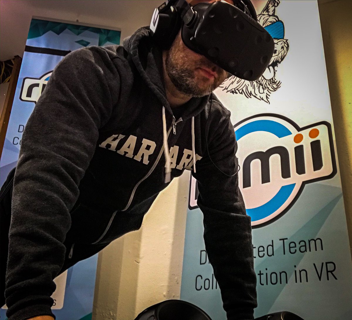 TheVRCEO's tweet photo. DM if you want to join. Great time! Love having so many people from around the world join our #VR workouts in @rumiiVR !!! 

@Sirchandistroix &amp; @IamDanielGonz join every workout religiously! 

Let’s get after it together! 

#rumii
#VRWorkout 
#VRPlankChallenge https://t.co/M1GpfpLRJh