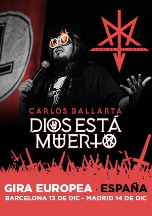 'Dios ha muerto' el show con el que Carlos Ballarta vuelve a España.
El espectáculo más polémico del cómico mexicano en Madrid y Barcelona.
moviementarios.com/carlos-ballart…