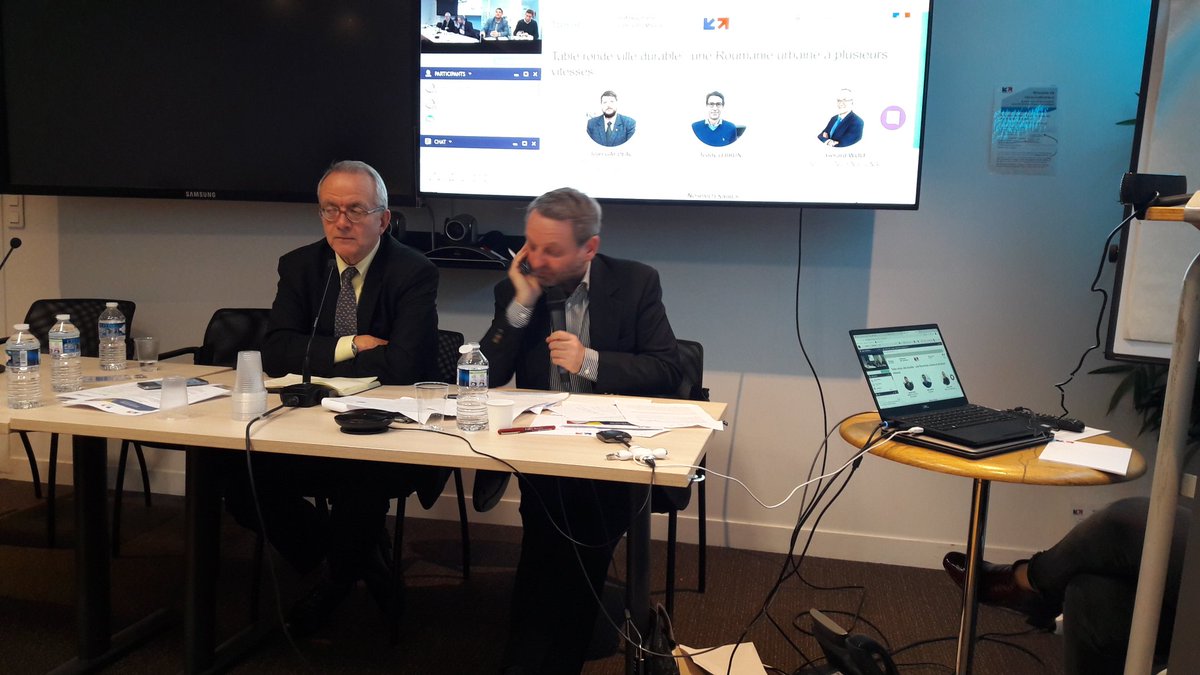 Michèle Ramis (@micheleramis) on Twitter photo En duo avec mon collègue l'Ambassadeur <a href="/LucaNiculescu/">Luca Niculescu</a>, présentation des opportunités économiques roumaines aux Rencontres Roumanie de <a href="/businessfrance/">Business France</a>. Accent mis sur la thématique #villedurable avec Gérard Wolf, pdt de la task force Ville Durable au MEDEF international.
<a href="/MEDEF_I/">MEDEF International</a> En duo avec mon collègue l'Ambassadeur <a href="/LucaNiculescu/">Luca Niculescu</a>, présentation des opportunités économiques roumaines aux Rencontres Roumanie de <a href="/businessfrance/">Business France</a>. Accent mis sur la thématique #villedurable avec Gérard Wolf, pdt de la task force Ville Durable au MEDEF international.
<a href="/MEDEF_I/">MEDEF International</a>