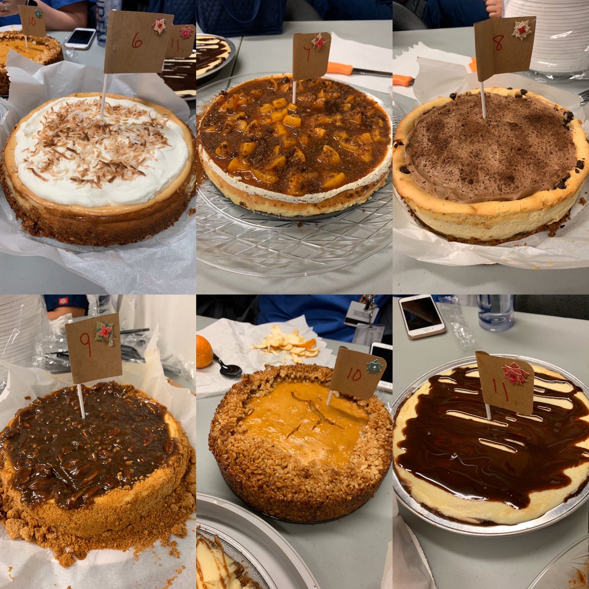 dr_tgro's tweet photo. How to start a #callShift @PennMDForum @pennsurgery @PennNursing @PennAnesthesia judging a cheese cake competition w/ @VeenaGraffMD @jochrochmd Drs. Smeltz and Mason! https://t.co/YqNnUn2H7K