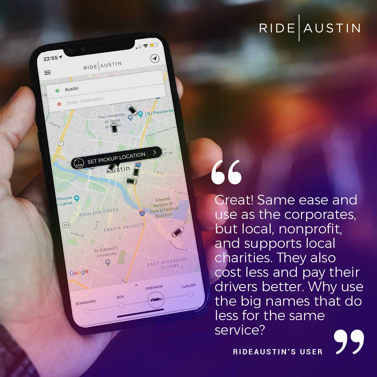 Ride|Austin (@ride_austin) on Twitter photo 