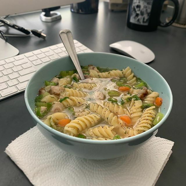 #Holiday #leftovers are always better in #soup form. #turkeynoodle #lunchbreak ift.tt/2rwQ7l6