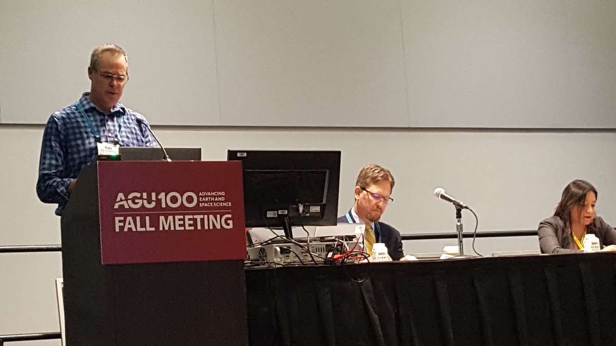 Alex de Sherbinin presenting on the importance of Open Data for the developing countries in general and West African in particular at the Capacity Buiilding side event during #AGU2019 in San Francisco. <a href="/CILSSinfos/">CILSS</a> <a href="/AgrhymetInfos/">AGRHYMET CCR-AOS</a> <a href="/ciesin/">CIESIN</a>