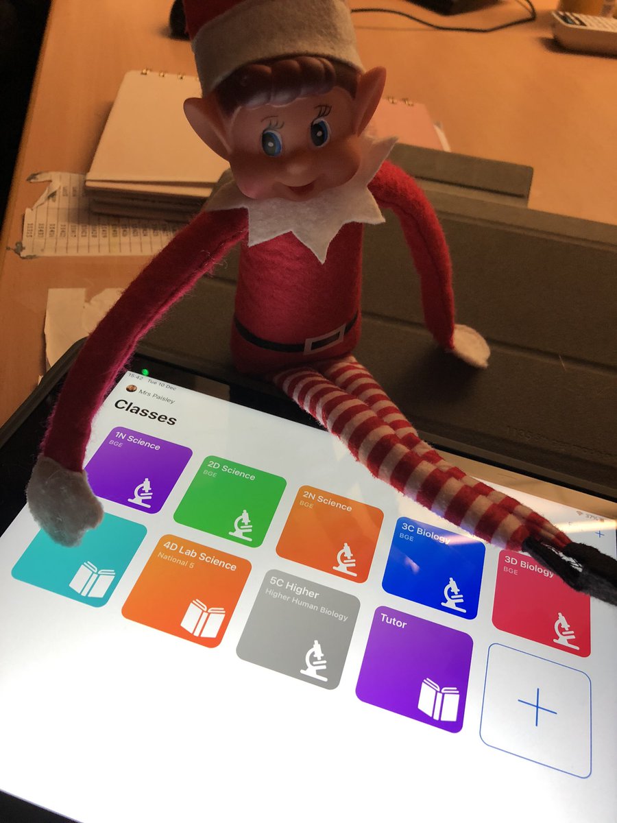 OHara_Biology's tweet photo. Days 4-8 of Mike O’Chondria the Lab 1 elf... messing up my classes on my iPad, decorated my lab 1 Christmas meme door, made a giant snowflake in Lab 8 and made a giant elastic band ball which he bounced all along the science corridor!! #scienceelf #lab1 😂🤩🎄 https://t.co/RHgcEzvfnD