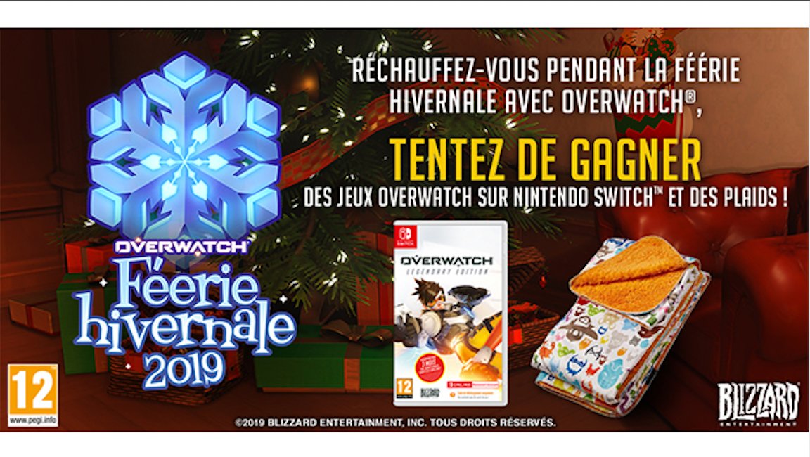 HypergamesA's tweet photo. #Concours🔥
Tentez de remporter 1 jeu Overwatch Legendary Edition sur Switch et un plaid. Au total 3 gagnants.
Pour participer, il faut :
✔️Follow @HypergamesA
✔️RT le tweet
TAS le 14/12
Voir conditions :
👉https://t.co/8ZklEP0vja https://t.co/QLAoV6rcxE