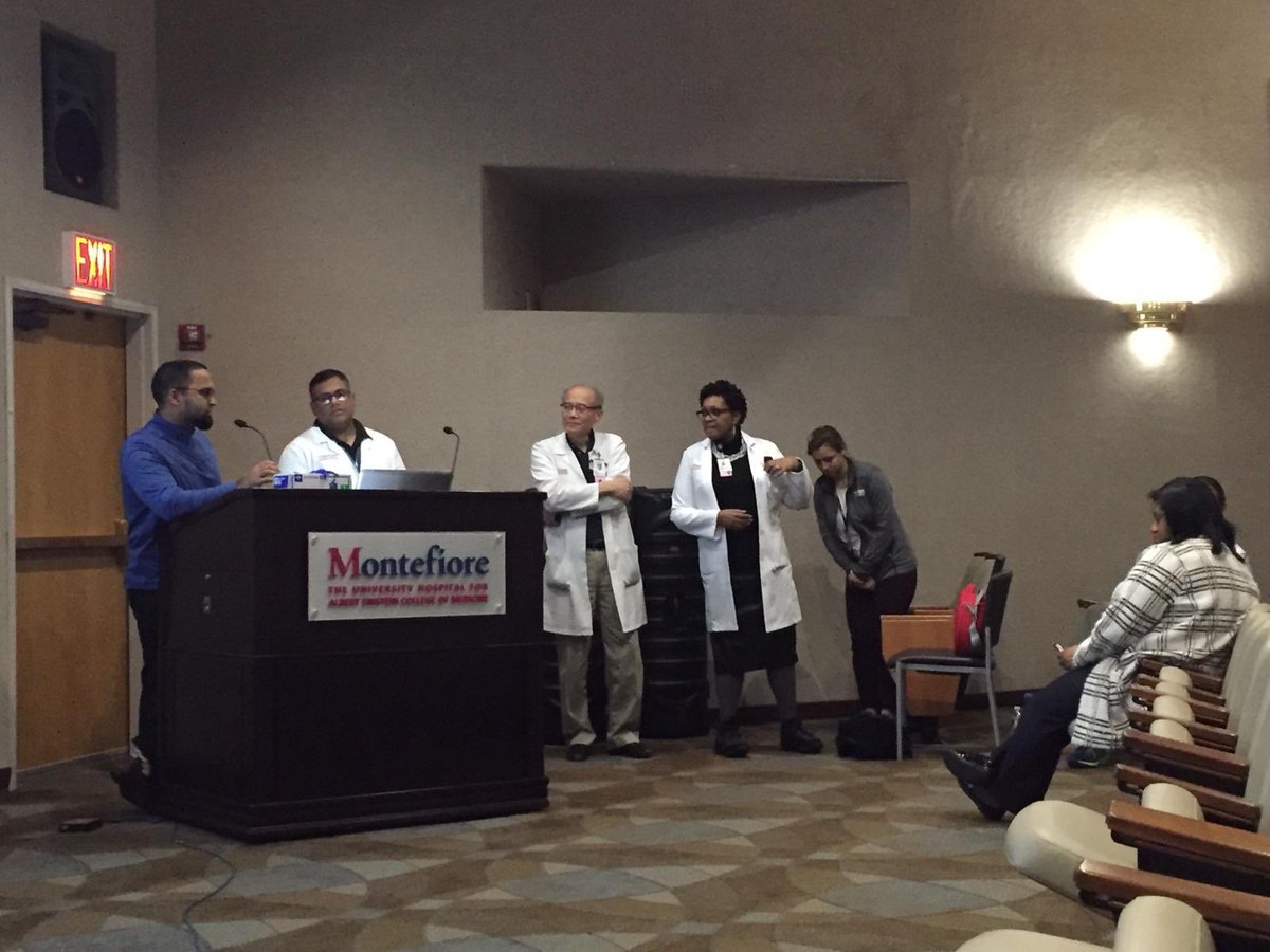 MontefiorePMR's tweet photo. What a wonderful experience at a #nursing town hall today ! A chance to engage with #amazing caregivers. All learning about #APOS therapy! New treatments to alleviate #knee, #hip, #back #pain https://t.co/CMUVGgIwbC
