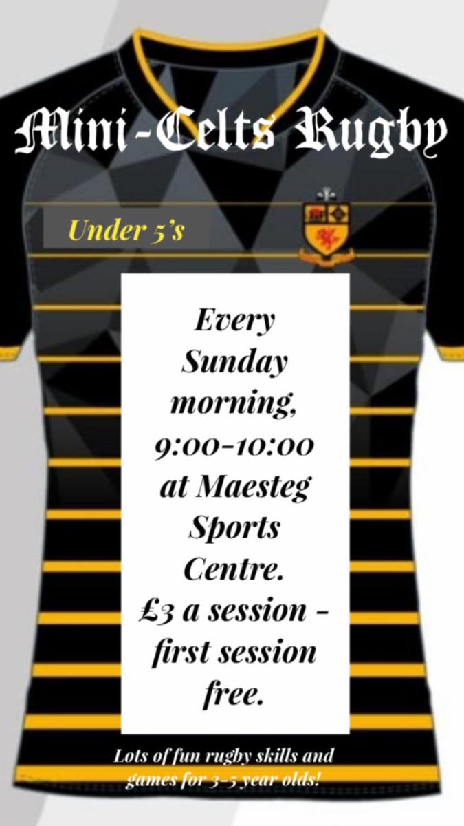 And so the Mini Celts will be starting!! 

Get your children into the Celtic System early for 3-5 Yr old boys and girls

Sessions start Sunday 5th January 
#WeareCeltic
🖤💛🖤