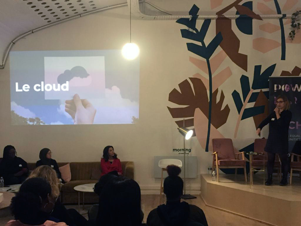 inco_group's tweet photo. #PowherinTech -> Merci Emilie @pailloue, #LauraMedji et @MoniaChristelle pour leurs interventions géniales qui font envie ! Avec @article_un, @fondationchanel et @inco_group. #weareinco https://t.co/mRWEC9qkAf