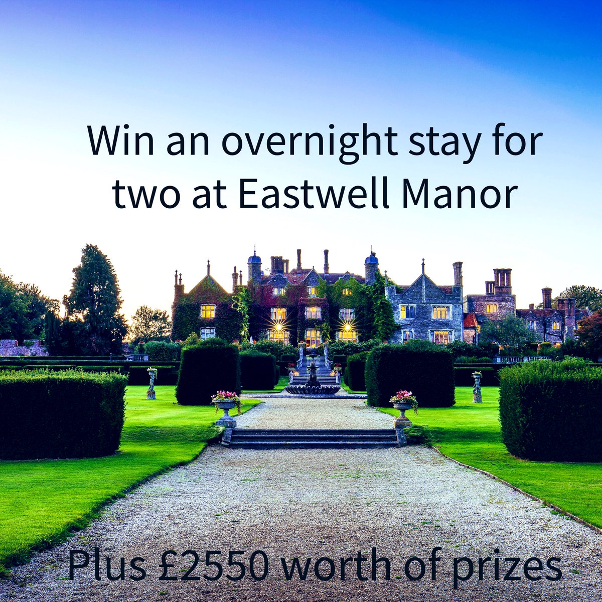 Still time to enter and #WIN an over night stay for 2 @eastwellmanor plus over £2.5k of prizes in our Great Christmas Gift Giveaway!! 

Enter online, double your chances to win by following us, liking and sharing this post, tagging three friends. T&amp;Cs apply see website