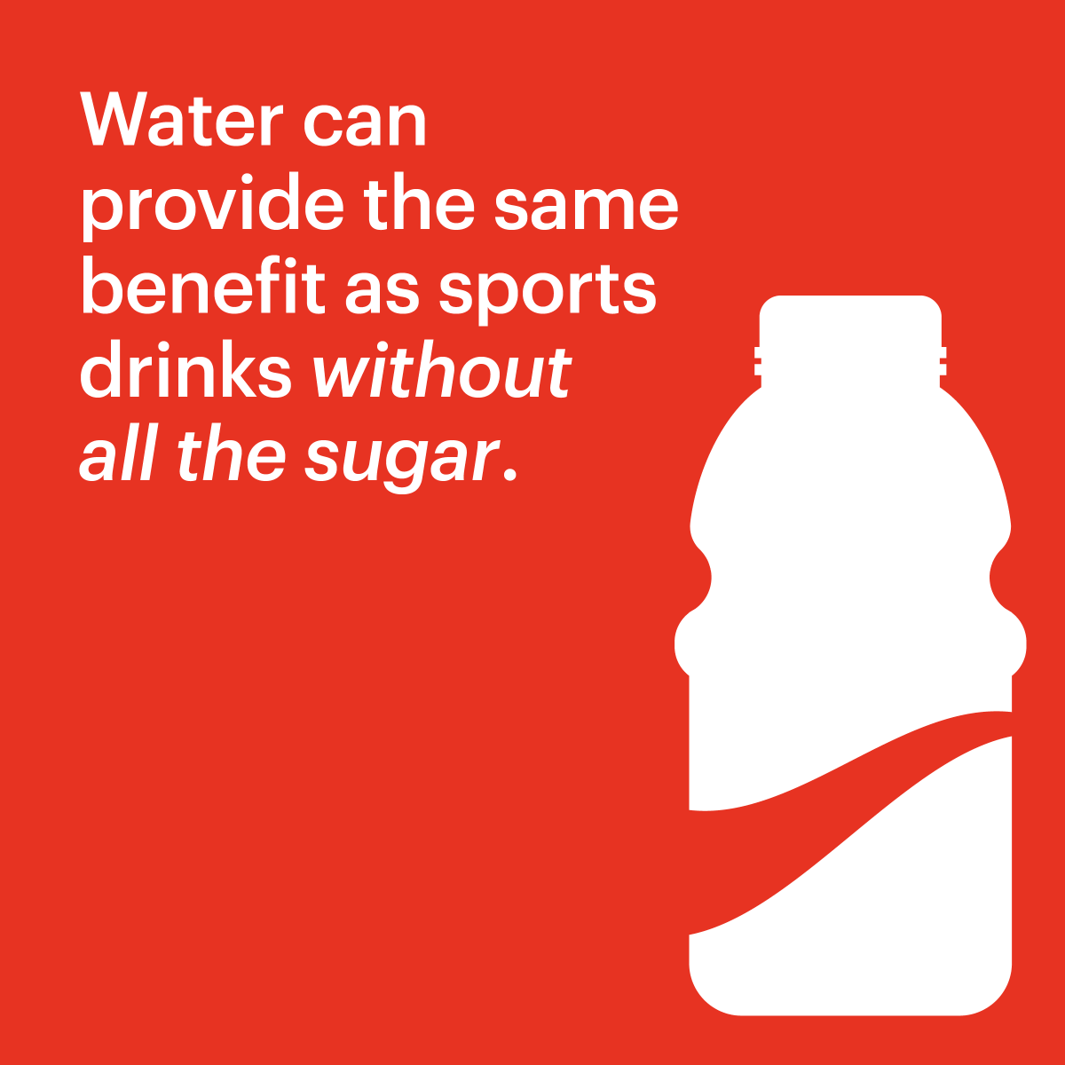 NJSugarfreed's tweet photo. Just because it says "Sports Drink" does not mean it is a healthy option. Sports drinks can contain as much as sugar as some sodas, which is NOT what your body needs. #NJSugarfreed https://t.co/RmqL5MeSGN